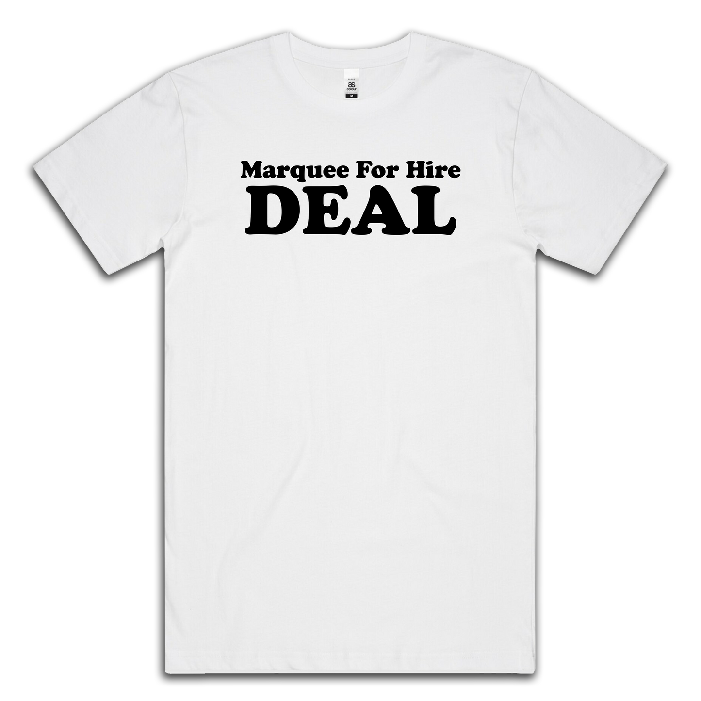 MARQUEE FOR HIRE TEXT - TEE