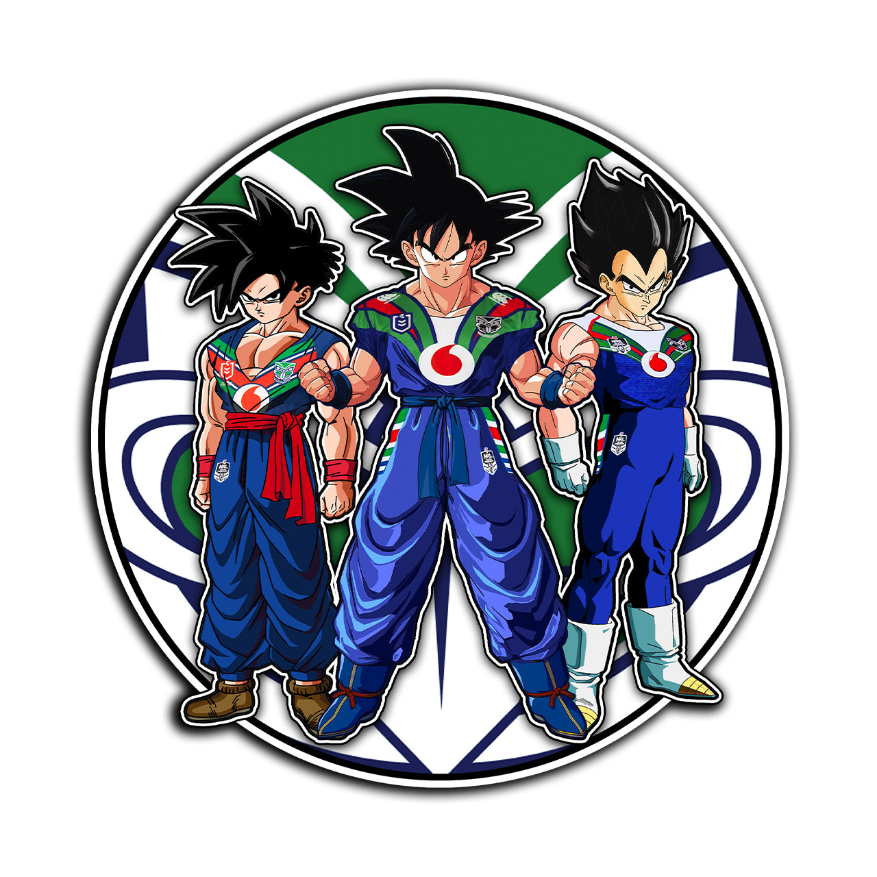 DBZ x WARRIORS - STICKER